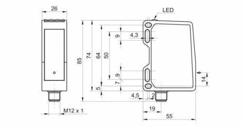 OM70-L0140.HH0100.VI 的产品尺寸图